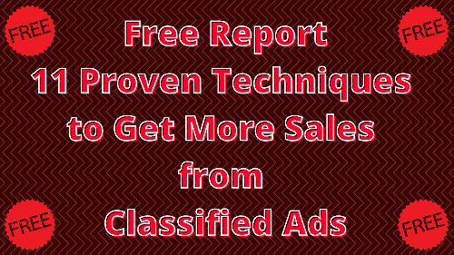 Classified Ads Report